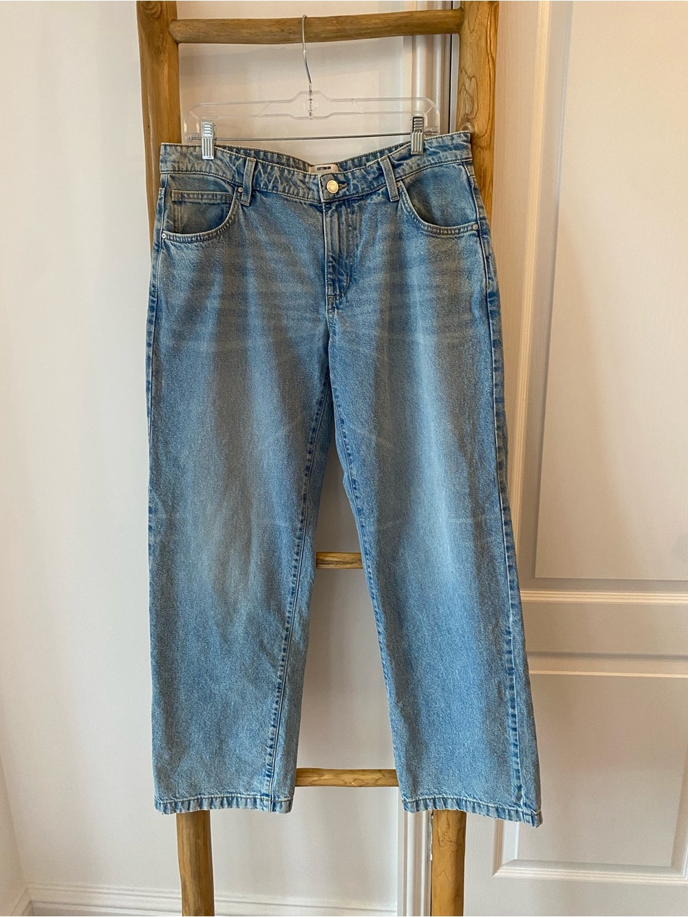 Cotton On Low Rise Straight Jeans Sz 32 Light Wash NWOT 100% Cotton blokecore